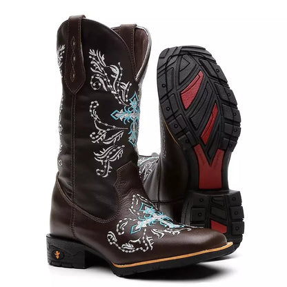 Bota Texana Feminina "Cruz Azul" - Esporatto