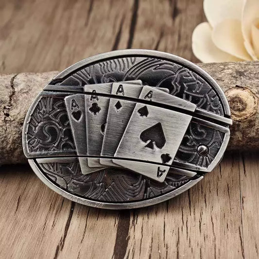 Fivela Cartas de Baralho com Canivete Secreto - Esporatto