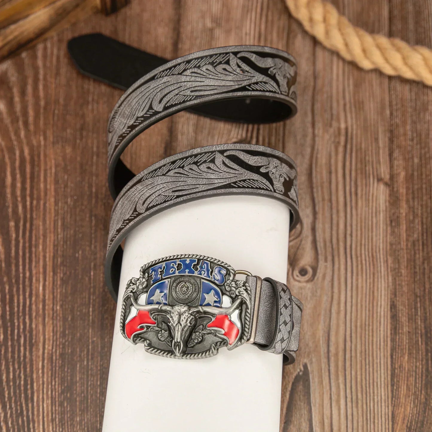 Cinto Touro Texano em Couro Premium - Esporatto